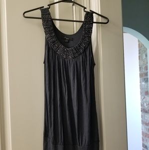 Gray dressy top